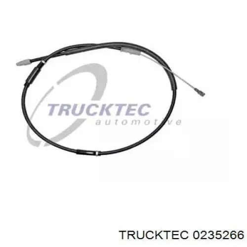 0235266 Trucktec трос ручного гальма задній, правий/лівий