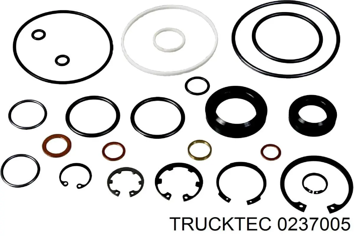 Ремкомплект рульової рейки (механізму) г/у, (комплект ущільнень) 0237005 Trucktec