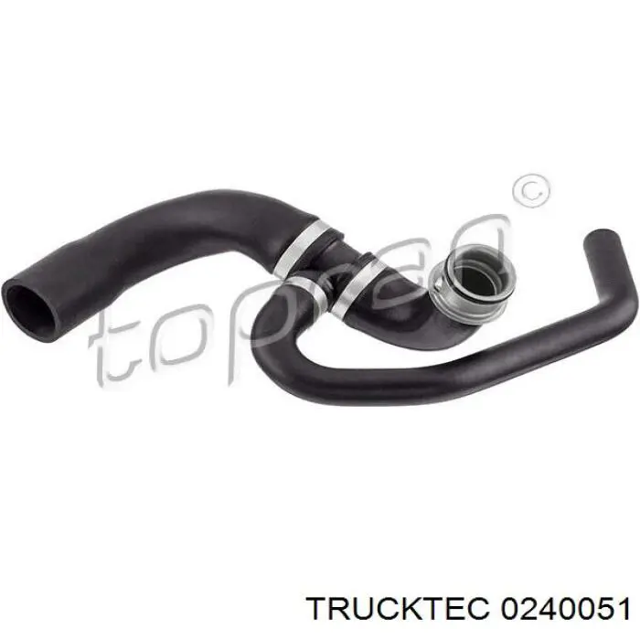 Шланг/патрубок радіатора охолодження, нижній 0240051 Trucktec