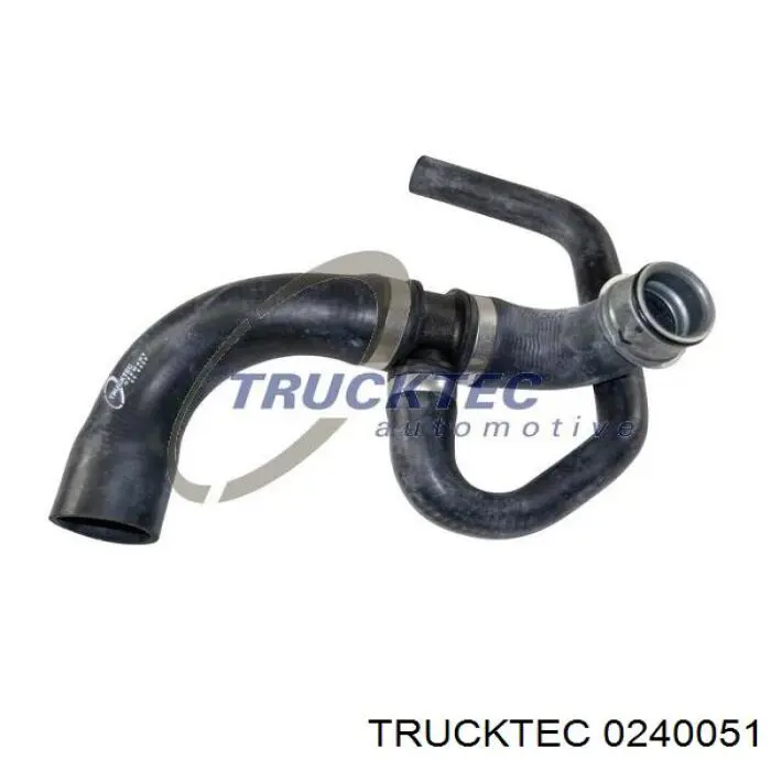0240051 Trucktec шланг/патрубок радіатора охолодження, нижній