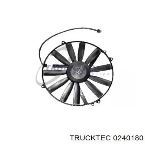 Купити 0240180 Trucktec Електровентилятор кондиціонера в зборі (двигун + крильчатка)