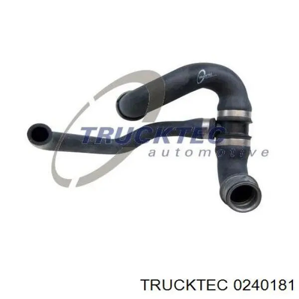 0240181 Trucktec шланг/патрубок радіатора охолодження, нижній
