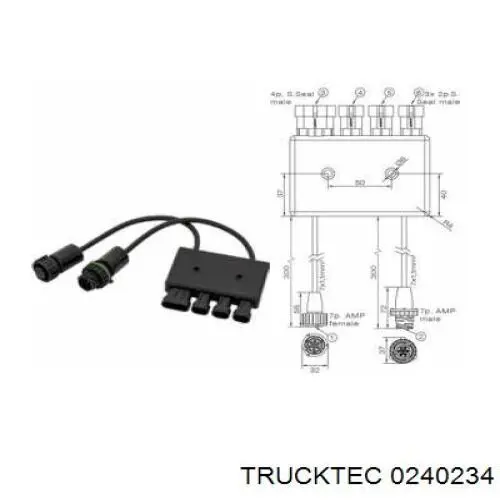 Шланг/патрубок интеркуллера 0240234 Trucktec