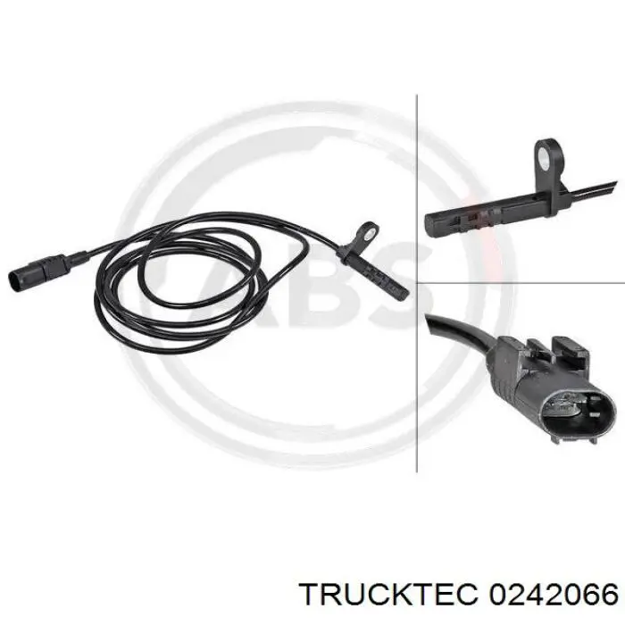0242066 Trucktec датчик абс (abs задній, лівий)