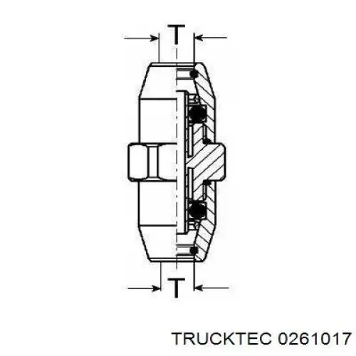 Купити 0261017 Trucktec Мотор двірника