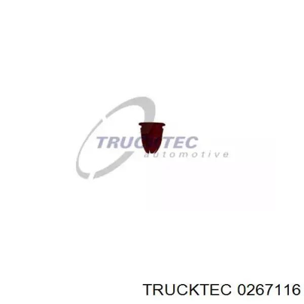 Пістон (кліп) кріплення підкрилки переднього крила Trucktec 0267116 ціна, від 0.17 USD