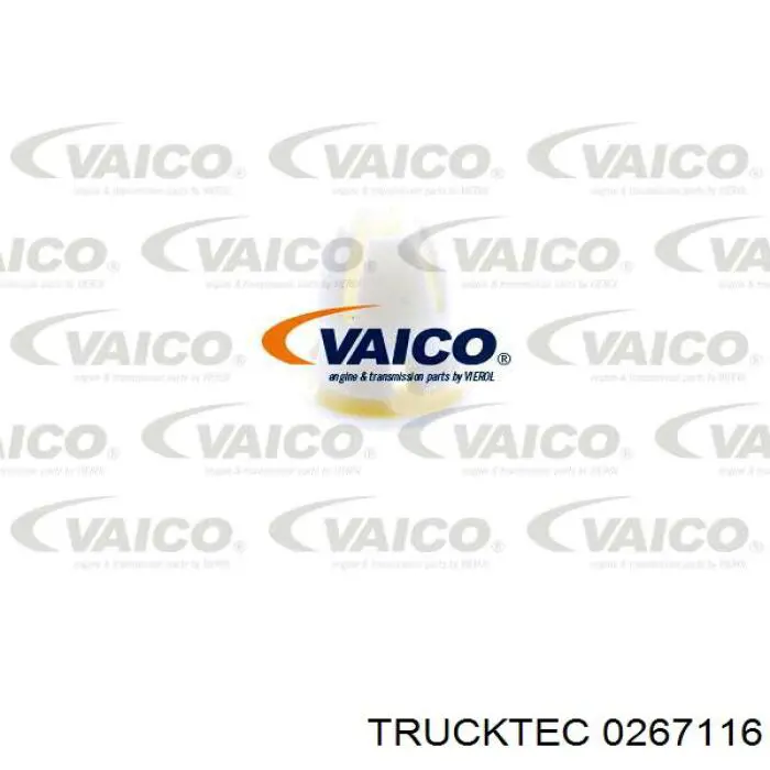 Купити 0267116 Trucktec Пістон (кліп) кріплення підкрилки переднього крила