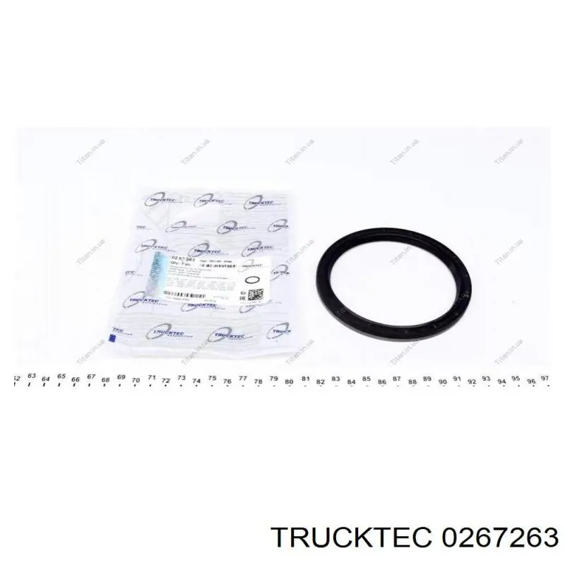 Сальник колінвала двигуна, задній Trucktec 0267263 ціна, від 13.24 USD