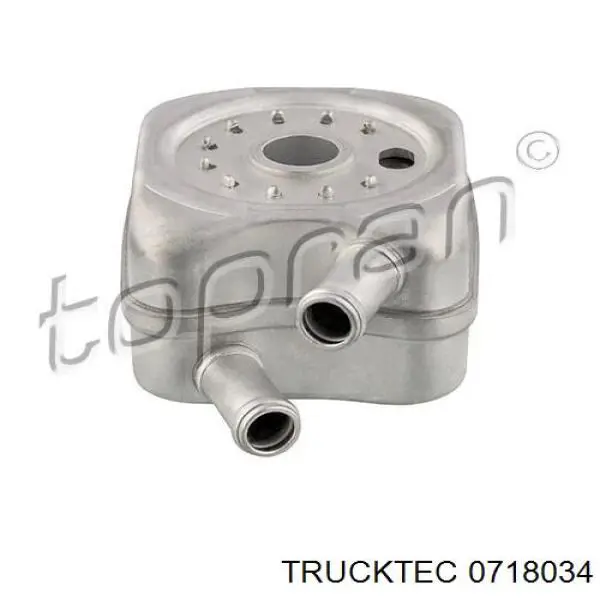 0718034 Trucktec радіатор масляний (холодильник, під фільтром)