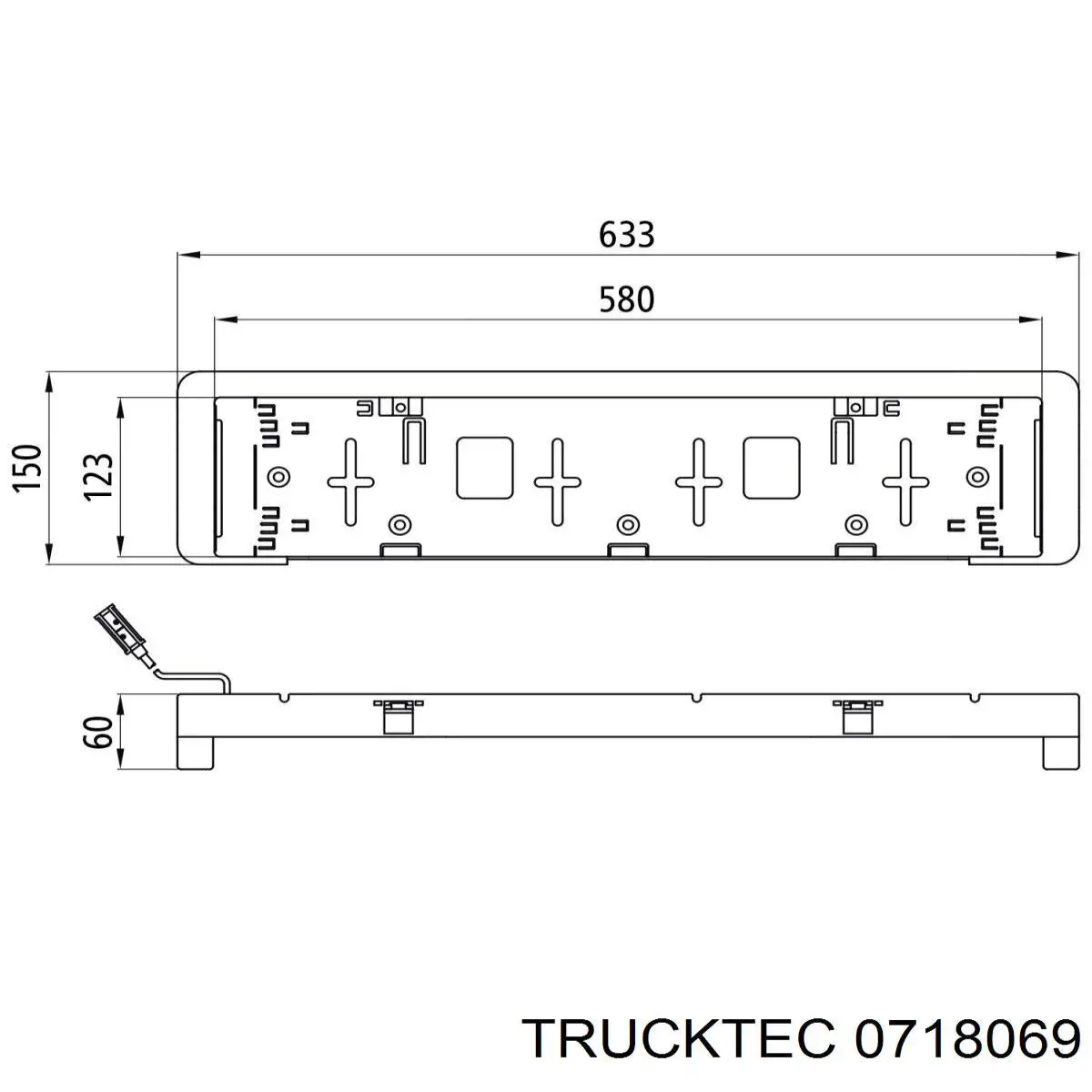 0718069 Trucktec Корпус маслофільтра