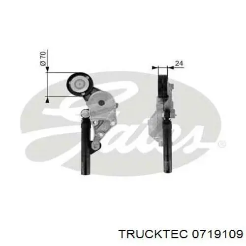 Купити 0719109 Trucktec Натягувач приводного ременя