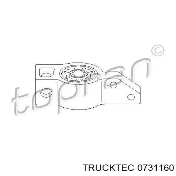 Купити 0731160 Trucktec Сайлентблок передньої підвіски