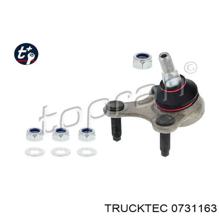 Кульова опора, нижня, права 0731163 Trucktec