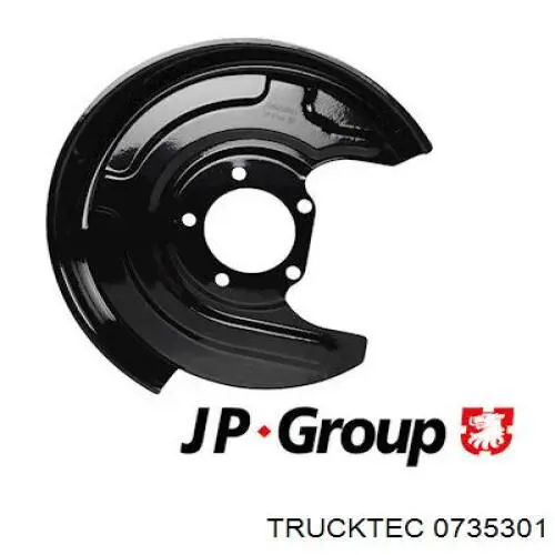 Захист гальмівного диска заднього, правого Trucktec 0735301 ціна, від 14.10 USD