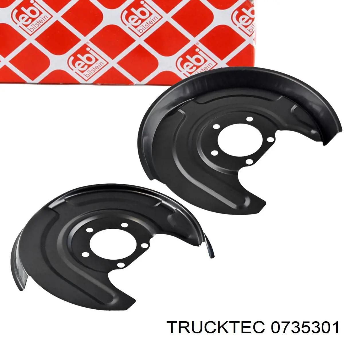 0735301 Trucktec захист гальмівного диска заднього, правого