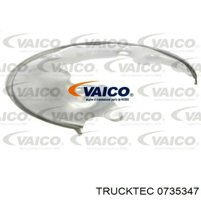 Купити 0735347 Trucktec Захист гальмівного диска заднього, лівого