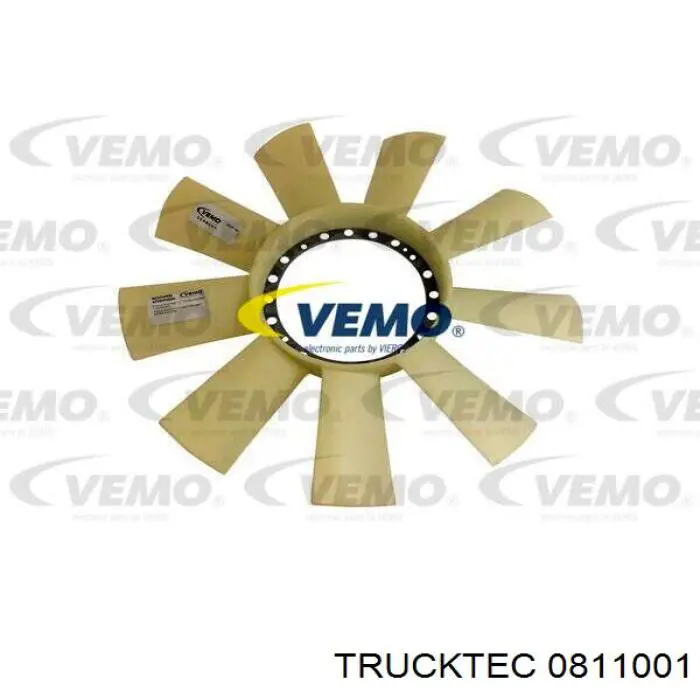 Купити 0811001 Trucktec Вентилятор/крильчатка радіатора охолодження