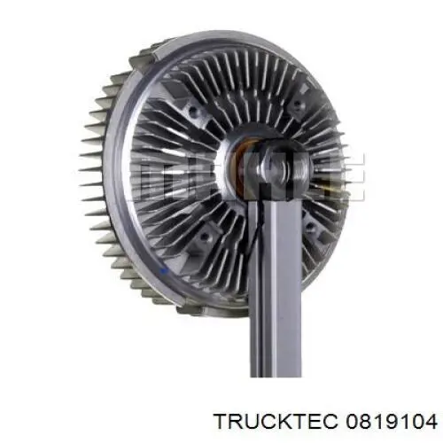 0819104 Trucktec вискомуфта, вязкостная муфта вентилятора охолодження