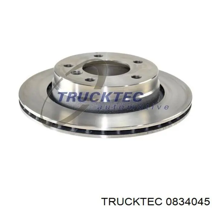 0834045 Trucktec диск гальмівний задній