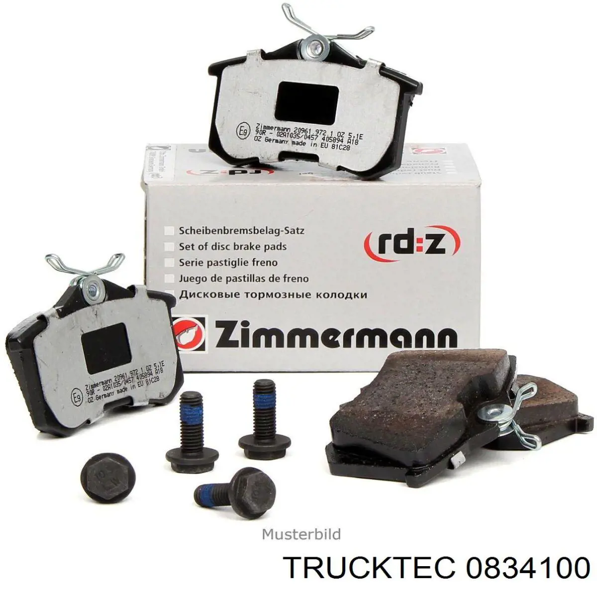 Тормозні колодки Trucktec 0834100