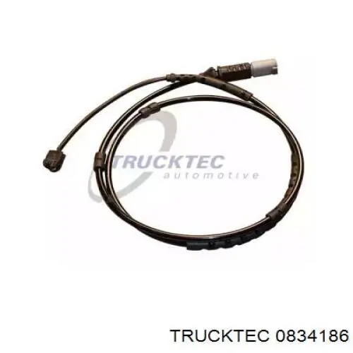 0834186 Trucktec Датчик зносу гальмівних колодок, задній