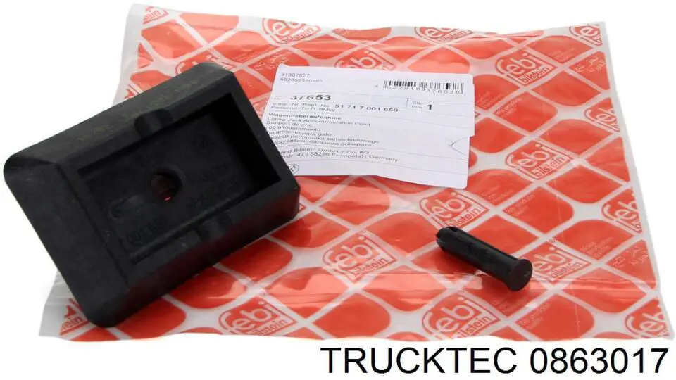 Подушка домкрата нижня, піддомкратники Trucktec 0863017 ціна, від 12.50 USD