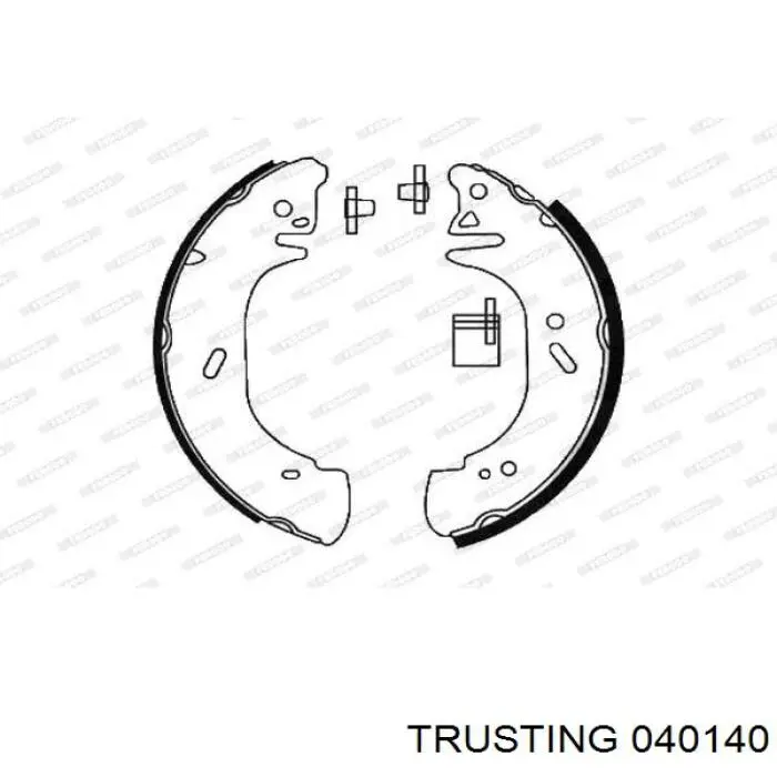 Купити T120951 Ford Колодки гальмові задні, барабанні