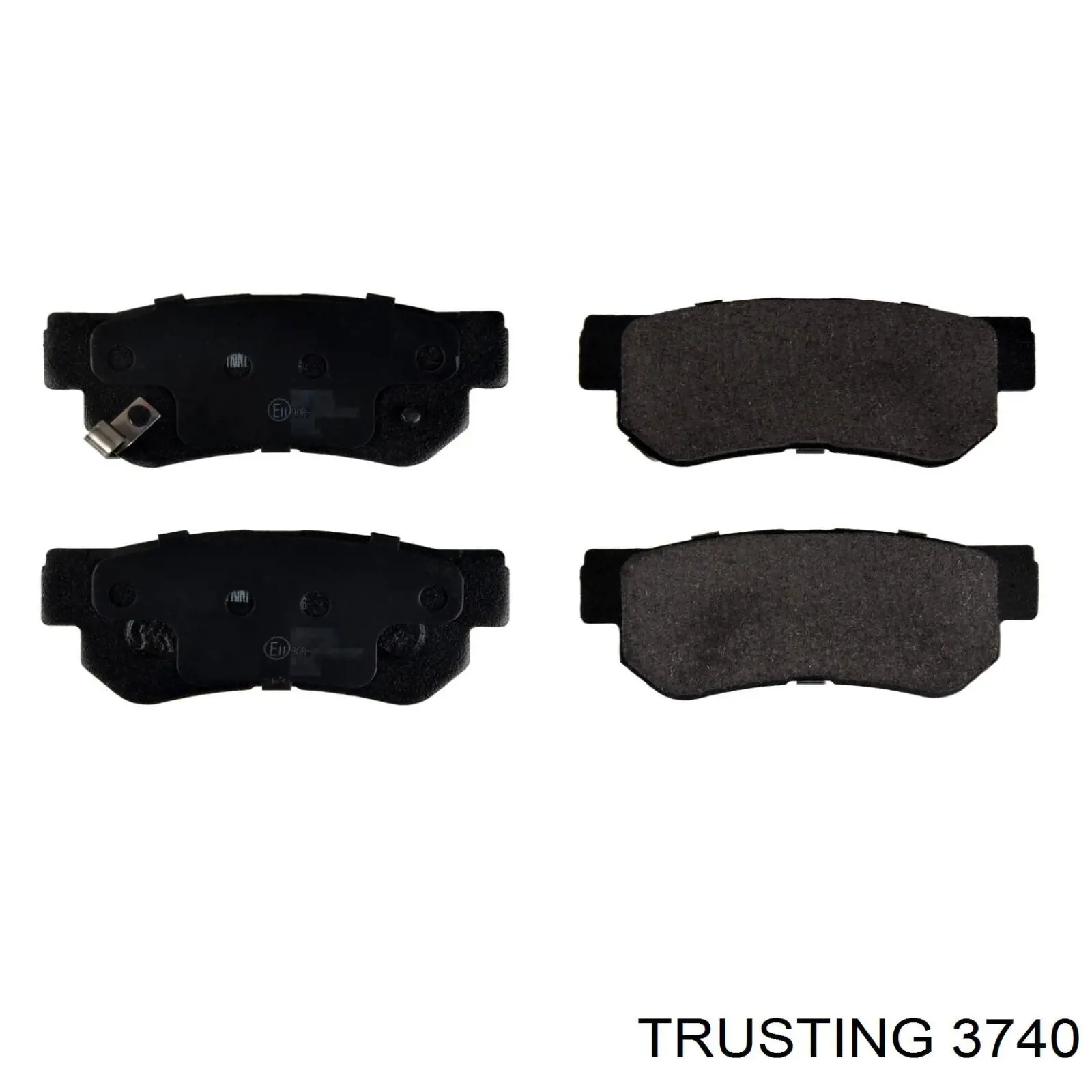 Колодки гальмові задні, дискові 3740 Trusting