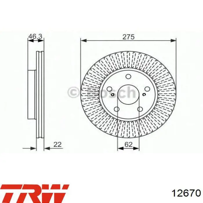 Сайлентблок переднього верхнього важеля BAW K7290 ціна, від 11.10 USD