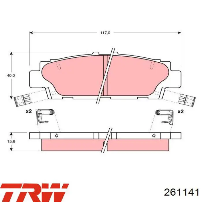 Вихлопний клапан TRW 261141 ціна, від 7.19 USD