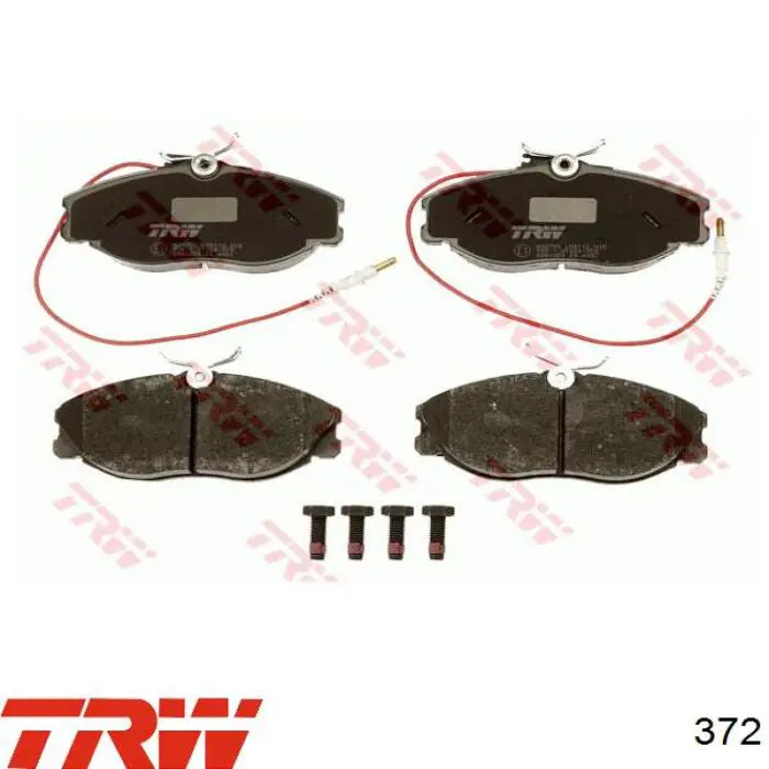 Задні гальмівні колодки TRW 372 ціна, від 10.19 USD