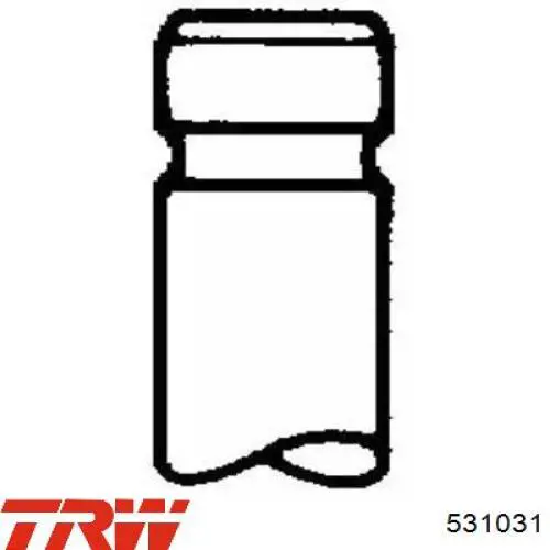 Клапан впускний Renault (RVI) 7701472124 ціна, від 5.23 USD