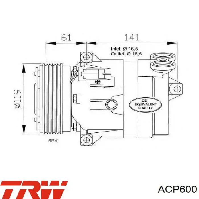 Компресор кондиціонера 715501 MSG Rebuilding