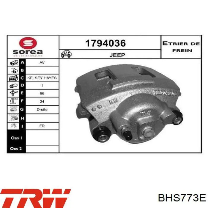 Супорт гальмівний передній правий Raybestos FRC10185 ціна, від 44.55 USD