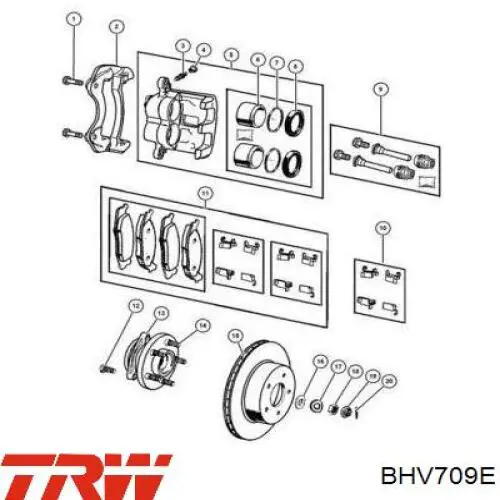 CZH1482 ABE Супорт тормзной
