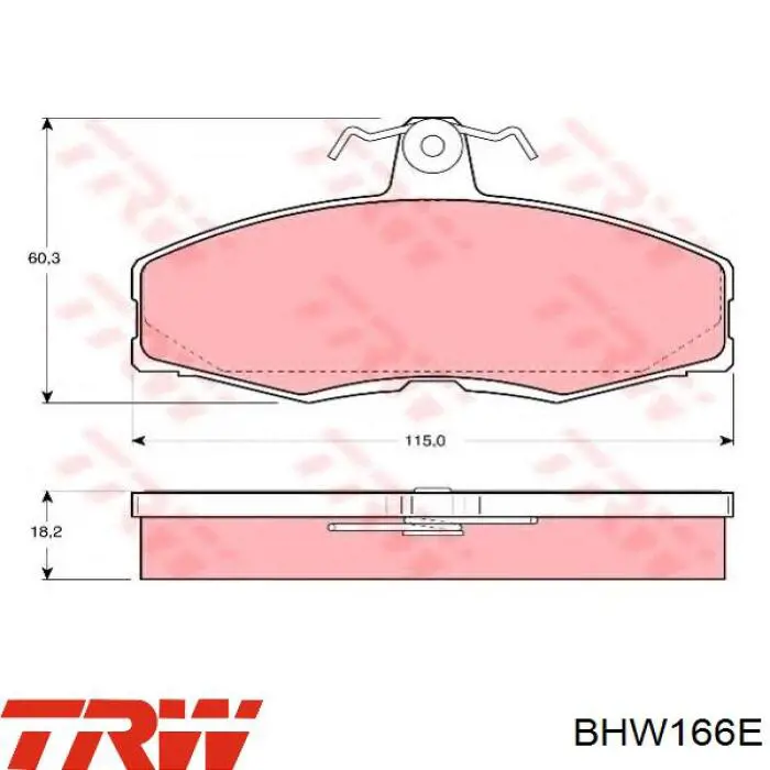 Купити BHW166E TRW Супорт гальмівний передній лівий