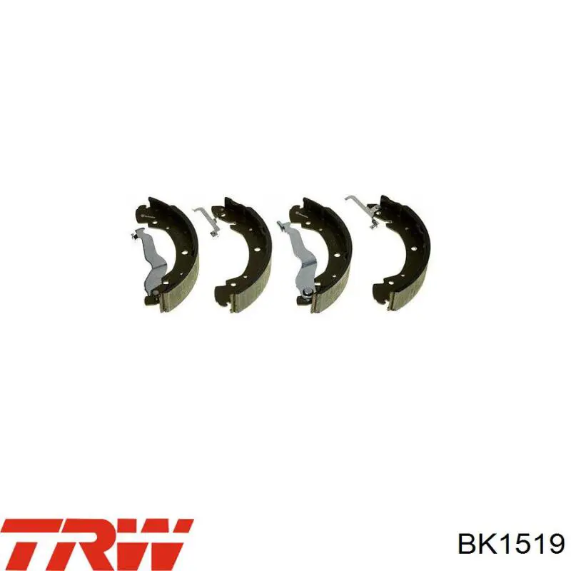 Купити BK1519 TRW Колодки гальмівні задні барабанні, в зборі з циліндруми, комплект