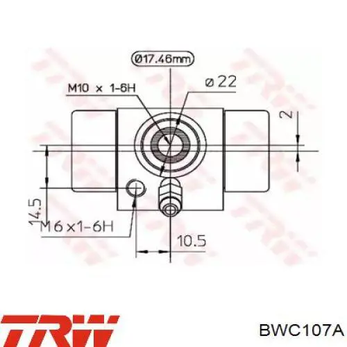 Робочий циліндр TRW BWC107A