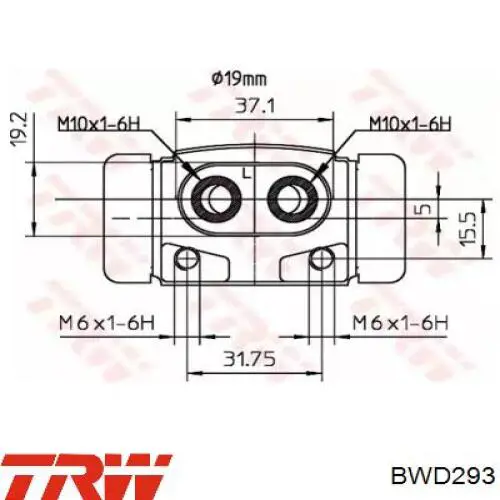 Робочий циліндр TRW BWD293