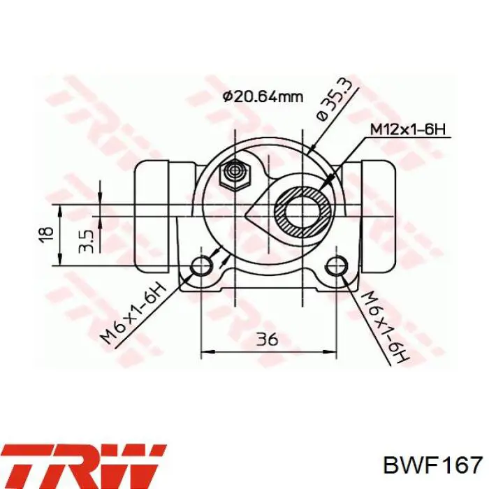 Циліндр гальмівний колісний/робочий, задній Febi 108024 ціна, від 11.27 USD