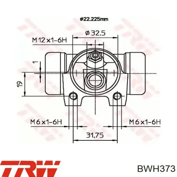 Циліндр гальмівний колісний/робітник, задній 3004P133 GP