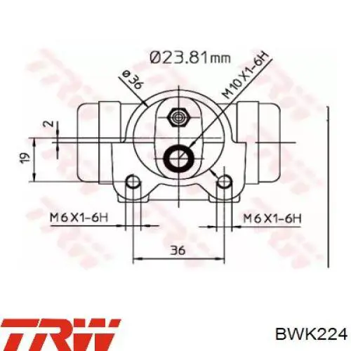 Купити C5R044ABE ABE Циліндр гальмівний колісний/робітник, задній