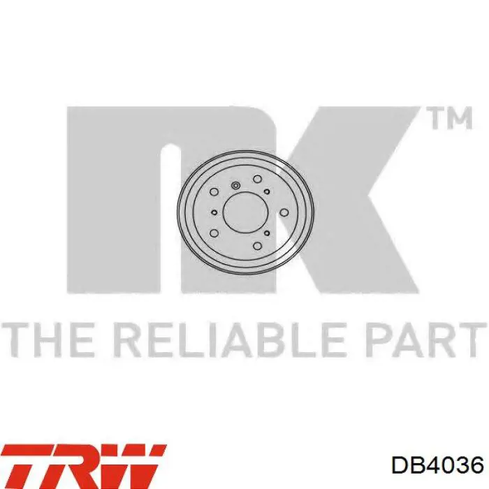 Купити DB4036 TRW Барабан гальмівний задній