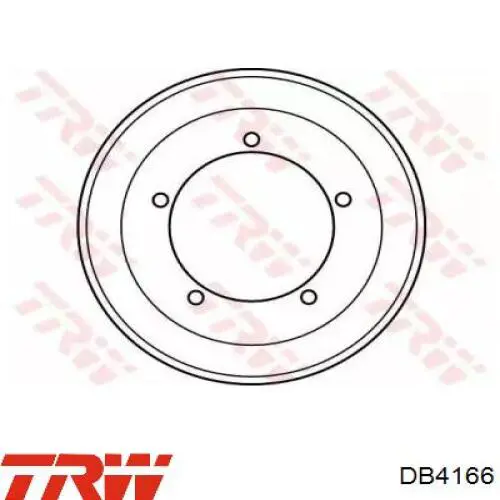 Барабан гальмівний задній DB4166 TRW