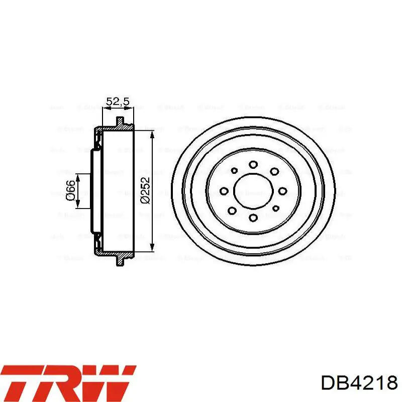 Купити 8200256121 Renault (RVI) Барабан гальмівний задній