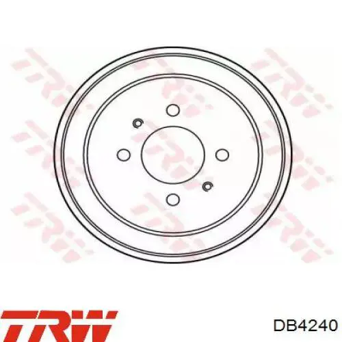 Барабан гальмівний задній DB4240 TRW