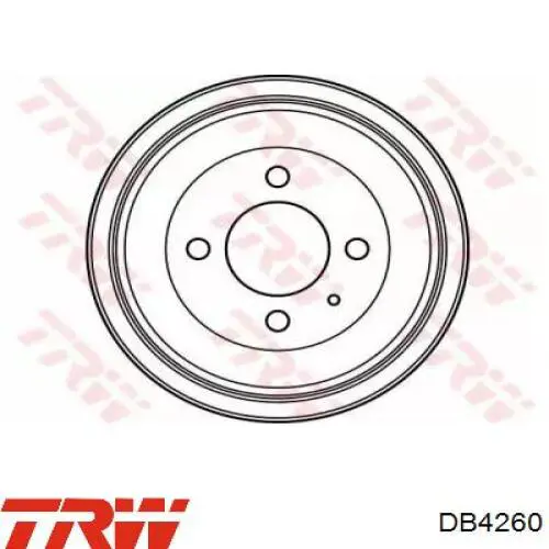 Барабан гальмівний задній DB4260 TRW