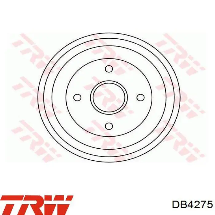 Барабан гальмівний задній DB4275 TRW