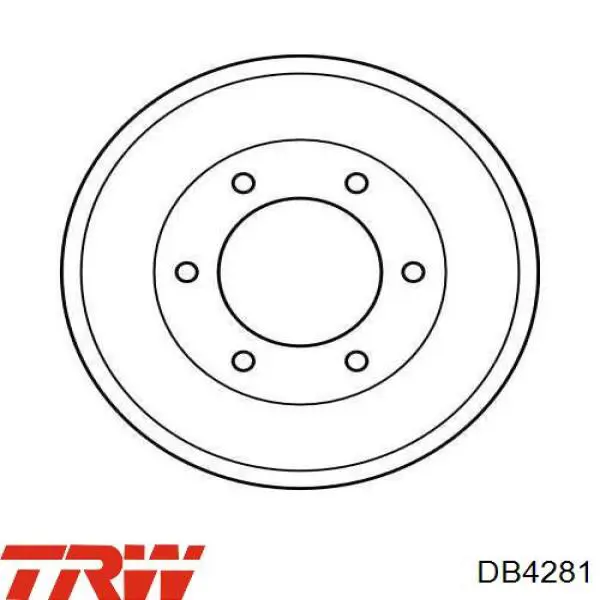 Купити DB4281 TRW Барабан гальмівний задній