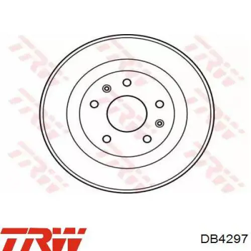 Барабан гальмівний задній DB4297 TRW